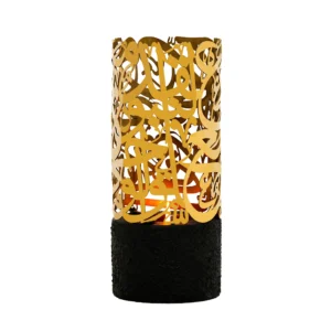 "Luxury Arabic incense censer by DAAL, handcrafted with stainless steel and velvet, inspired by traditional heritage design."