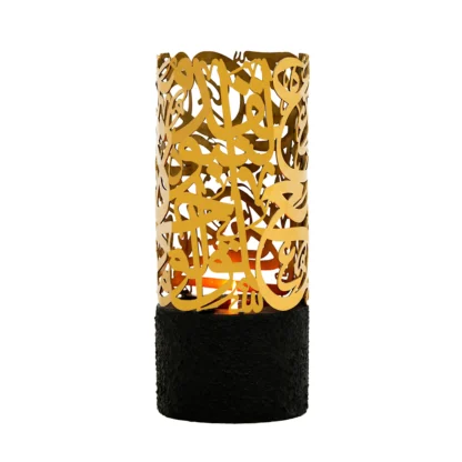 "Luxury Arabic incense censer by DAAL, handcrafted with stainless steel and velvet, inspired by traditional heritage design."