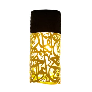 "Modern DAAL wall lamp with a natural stone base, minimalist design highlighting raw textures and elegant craftsmanship."